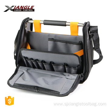 Expandable Open Tote Tool Bag with Shoulder Strap